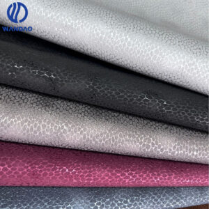 Retro snakeskin pattern microfiber leather for bags