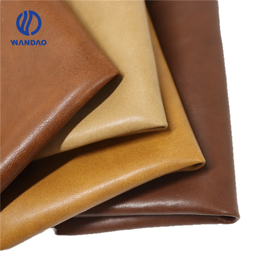 1.0mm Fabric-backed Scratch Wear-resistant Retro two-color microfiber leather for shoes - Wandao Leather