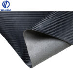 Eco-Friendly Carbon patterns microfiber leather for car seat -0.7mm