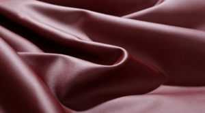 The red color solvent-free leather
