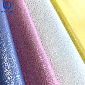 Shiny microfiber leather for bags