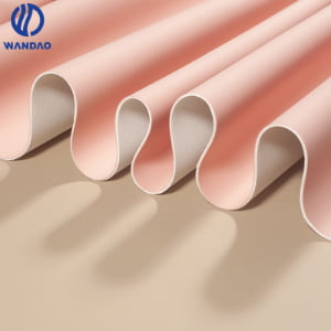 Eco Friendly plain silicon leather for automotive interior, UV Resistant Car Upholstery Material