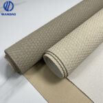 Woven pattern of straw pvc leather for bag, Custom Color Available