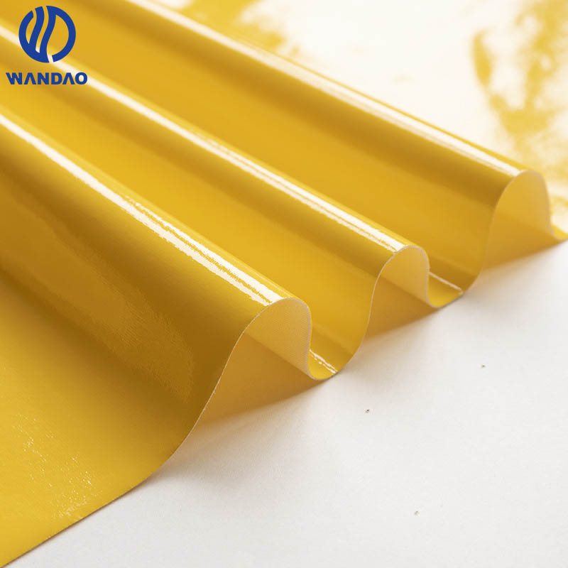 Premium Custom Four-sided mirror-like PU leather for clothing Synthetic Material