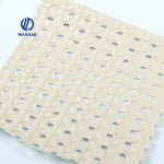 Premium Weaving with holes microfiber leather for shoes-1.0mm