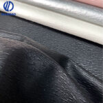 Animal-print microfiber leather