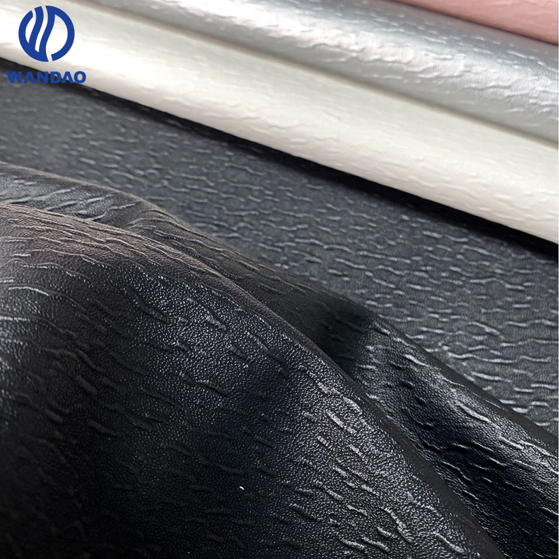 Animal-print microfiber leather