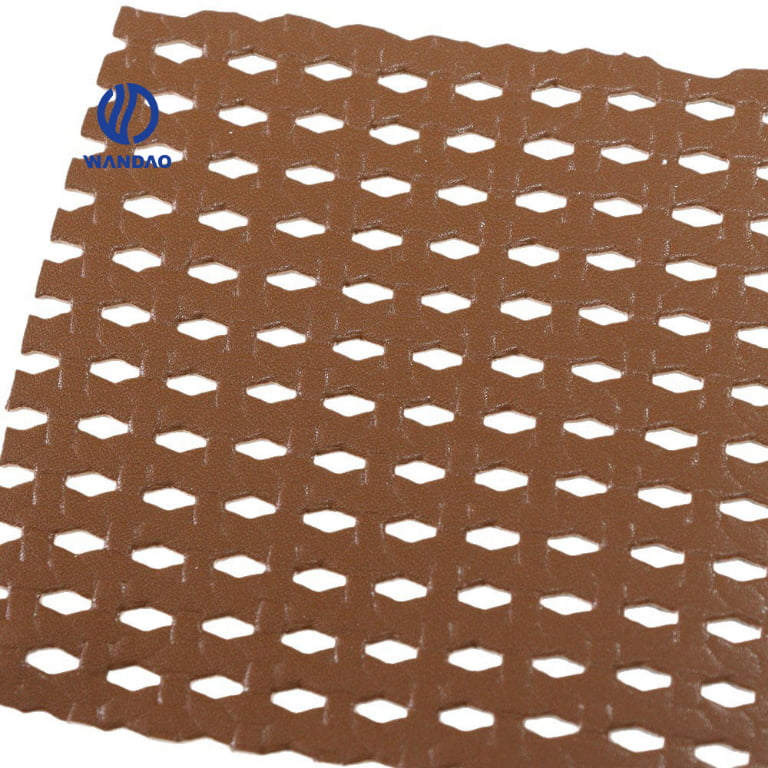 Premium Weaving with holes microfiber leather for shoes-1.0mm