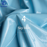 Premium Custom Four-sided mirror-like PU leather for clothing Synthetic Material